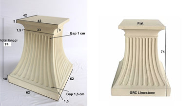 FLUTED PEDESTAL
