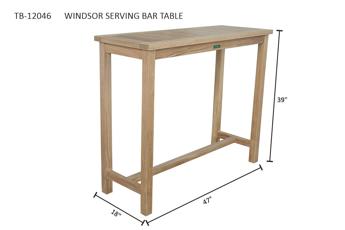WINDSOR SERVING BAR TABLE