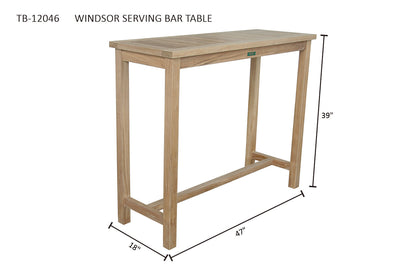 WINDSOR SERVING BAR TABLE