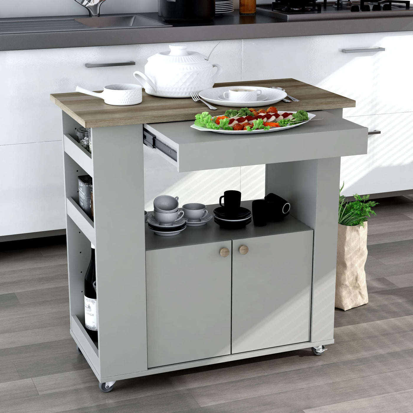 ASTOR 35" KITCHEN CART