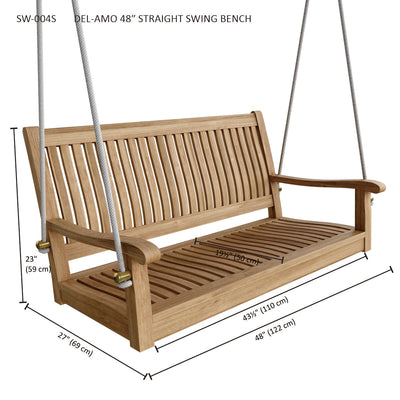 DEL-AMO 48″ STRAIGHT SWING BENCH