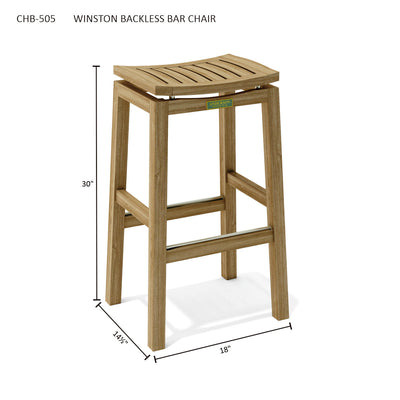 WINSTON BACKLESS BAR CHAIR