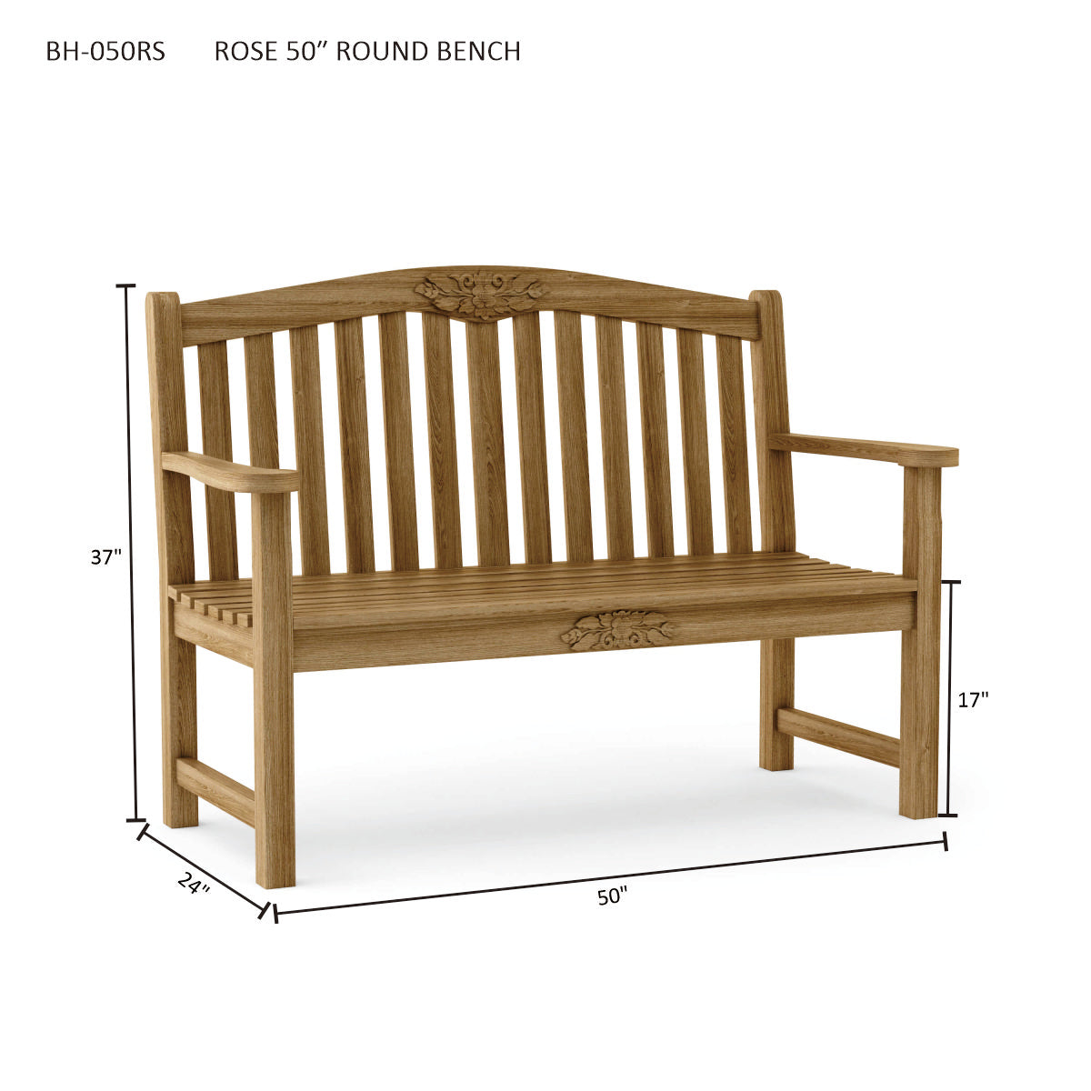ROSE 50″ ROUND BENCH