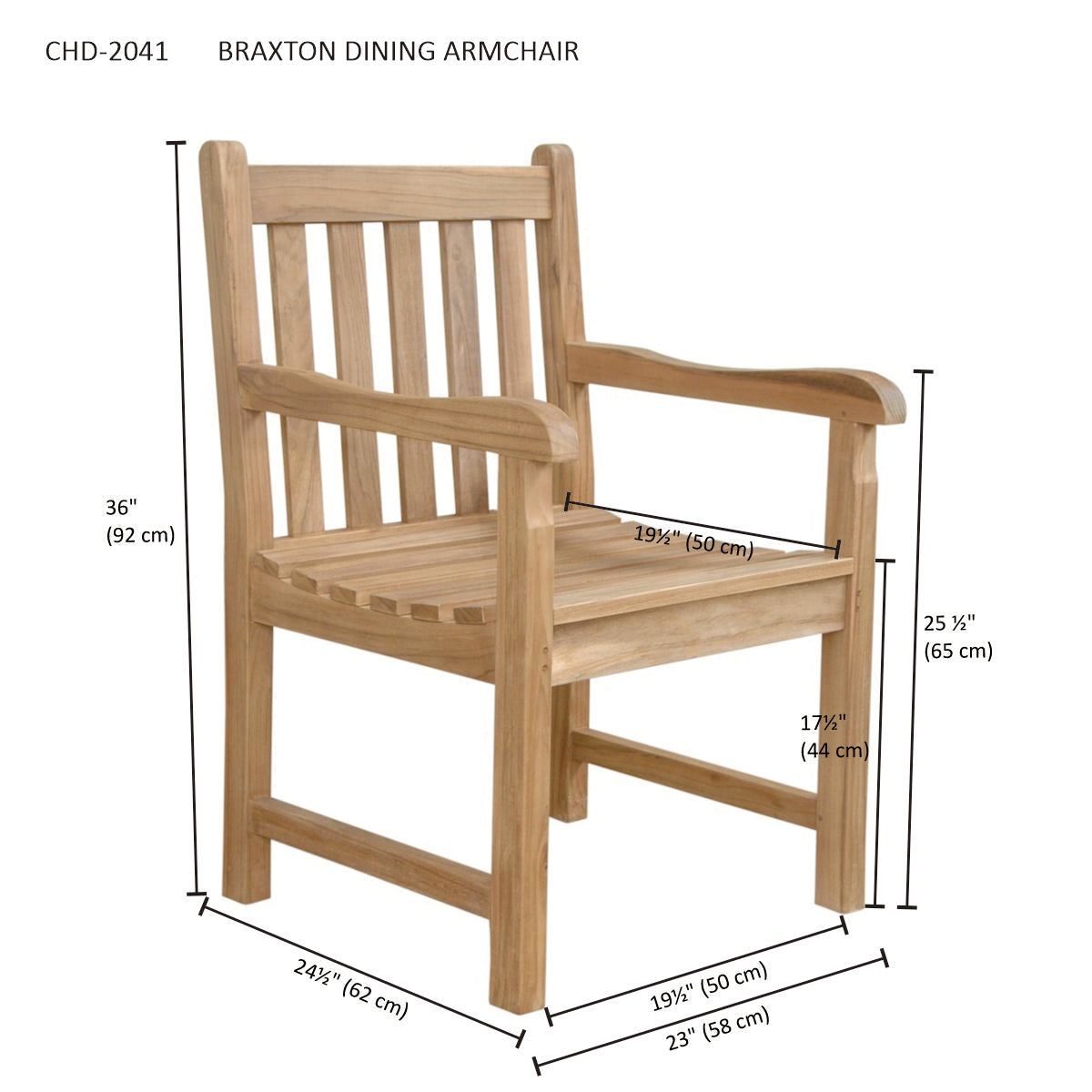BRAXTON DINING ARMCHAIR
