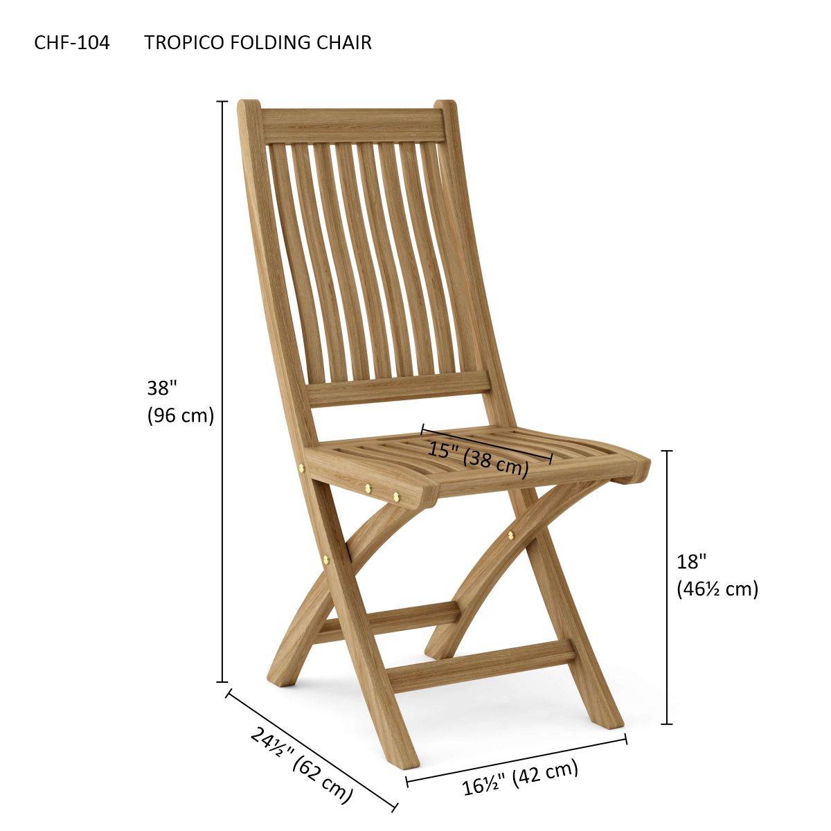 TROPICO FOLDING CHAIR (2-PC)