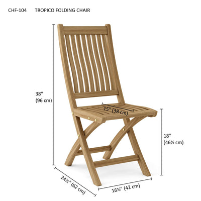 TROPICO FOLDING CHAIR (2-PC)
