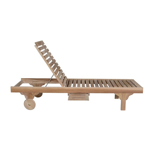 CAPRI SUN LOUNGER (ADJUSTABLE BACK & SIDE TRAY)