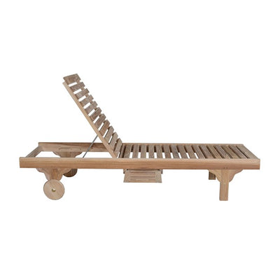 CAPRI SUN LOUNGER (ADJUSTABLE BACK & SIDE TRAY)