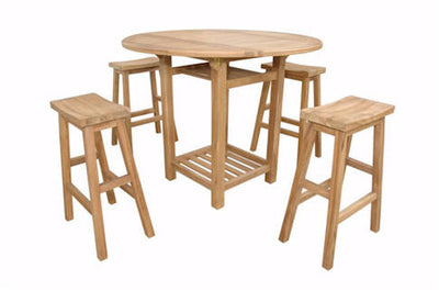 SET-292 SEACREST ALPINE I COUNTER TABLE 5-PC SET