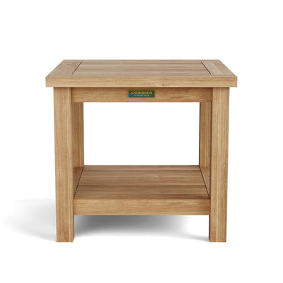 BAHAMA 20″ MINI SIDE TABLE WITH SHELF