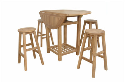 SET-293 SEACREST ALPINE II COUNTER TABLE 5-PC SET