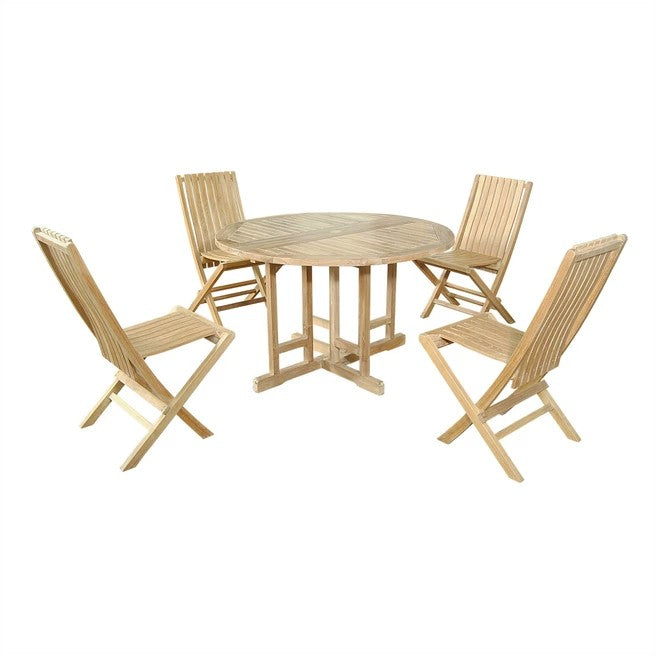 Butterfly Comfort 5-pc Dining Table Set
