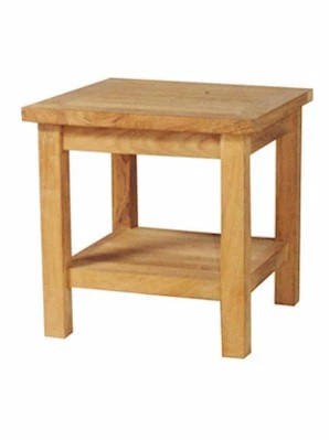 BAHAMA 20″ MINI SIDE TABLE WITH SHELF